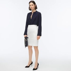 J Crew No. 2 cream pencil skirt